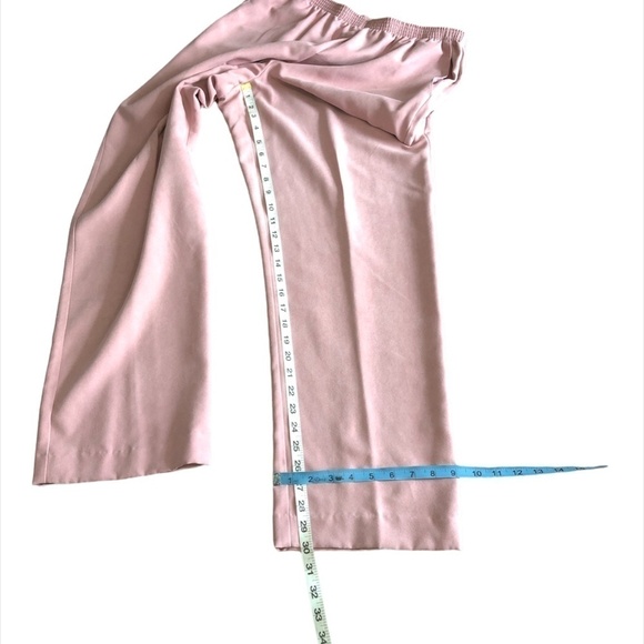 ALFRED DUNNER Pants(2) Women's Size 12 Pink Blue High Waist Faux Suede Pull-On - Picture 7 of 16